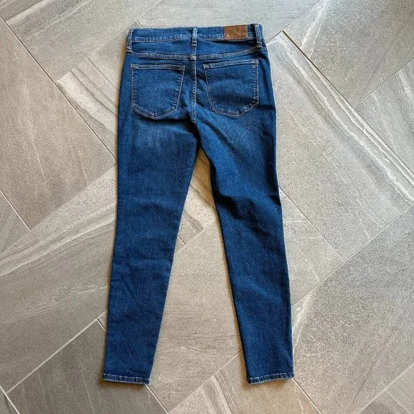 MADEWELL Women's 9" Mid-Rise Skinny Jean 29/8 medium blue slim denim - Picture 4 of 10